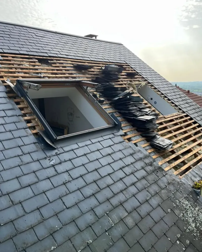 extension toiture - avant